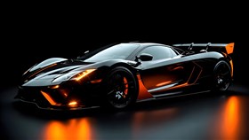 a fire super car 