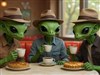 lunch time for green people