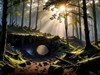 heavily wooded area