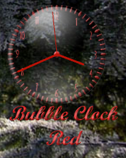 Bubble Clock for dark background