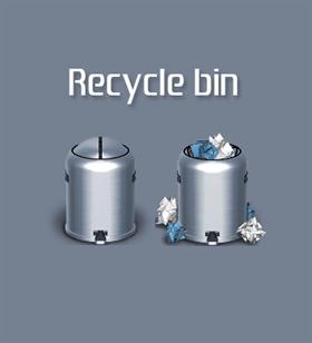 COOL RECYCLE BIN