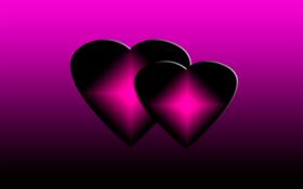 Pink Heart Love