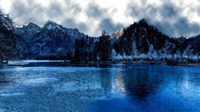 Snowy_Blue_Lake_2