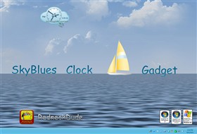 SkyBlues Clock Gadget