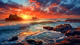 4K Rocky Seascape