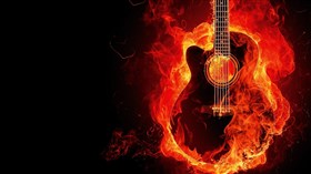 Flaming Guitar