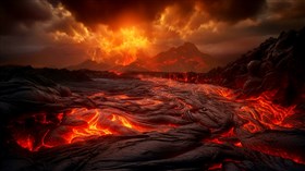 4K Eruption Lava Flow