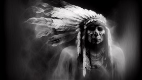 4K Ghostly Indian Chief