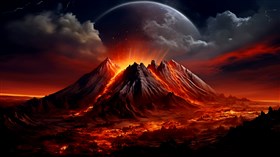 4K Volcano Lava