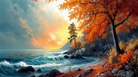 4K Autumn Seascape