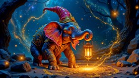 4K Wizard Elephant