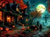 4K Halloween Graves