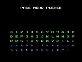 Metroid Password Screen