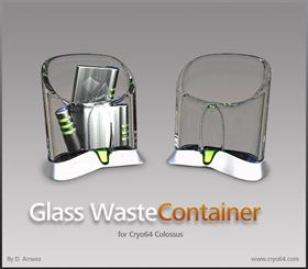 Glass Waste Container