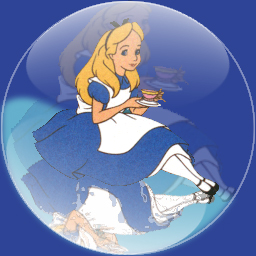 Alice in a glass sphere