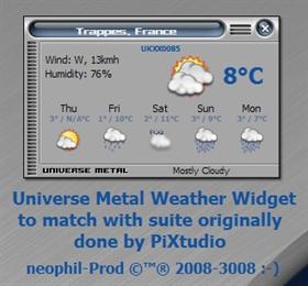 UniverseMetal Weather Widget