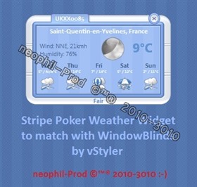 Stripe Poker Weather Widget