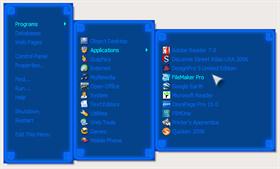 Blue Neon RightClick Menu