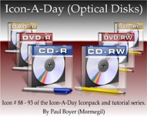 Icon-A-Day #88-93 (Optical Disks)