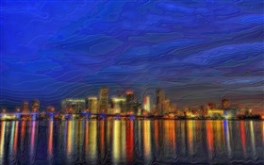 Night Miami Skyline Dream