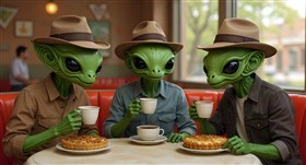 lunch time for green people