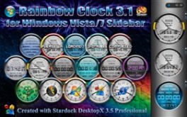 Rainbow Clock 3