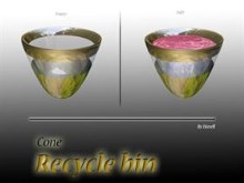 Cone Recycle bin