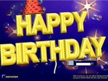 Happy birthday