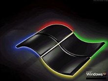 Windows XP Professional Black+Neon