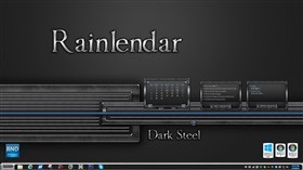 Dark Steel Rainlendar