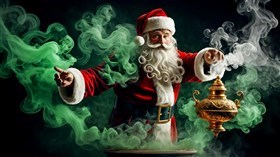 4K Santa Magic Lamp