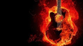 Flaming Guitar