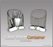 Glass Waste Container