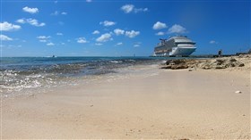 Cruise Ship on the Beach