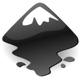 Inkscape Glossy Black Logo