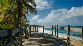 Puerto Rico Beach Boardwalk