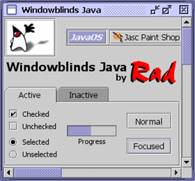 Windowblinds Java