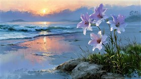Flowers at the Sea