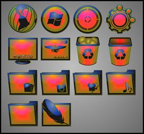 GAMMA BURST DOCK ICONS