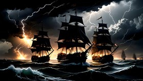 a tempestuous sea