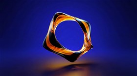 Black orange glass