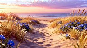 landscape at sunset