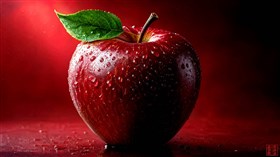 A red apple