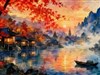 A watercolor scene