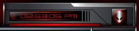 Alien Fire 4 DigiClock