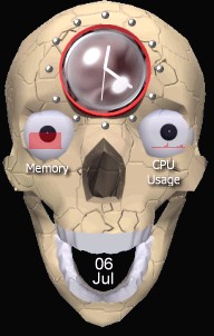 Scull clock