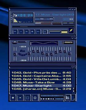 Blue Glass Winamp