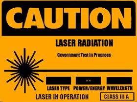 Caution - Laser Radiation