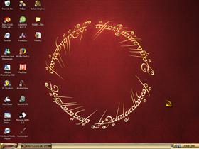 LOTR Desktop, with LOTR Elven.