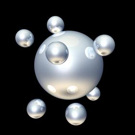 Animated 3D Atomic Chrome Icon